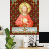 Jesus, der Heilige Kommunion (SAU 045) Poster (Heimbüro)