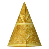 Jesus, der Himmel mit einem Goldfolienentwurf Partyhütchen (Rückseite)