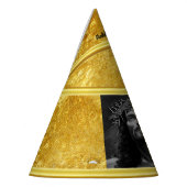 Jesus, der Himmel mit einem Goldfolienentwurf Partyhütchen (Links)