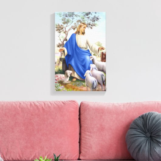 Jesus der Hirte Leinwanddruck (Insitu (Wohnzimmer))