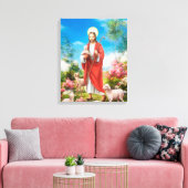 Jesus der Hirte Leinwanddruck (Insitu (Wohnzimmer))