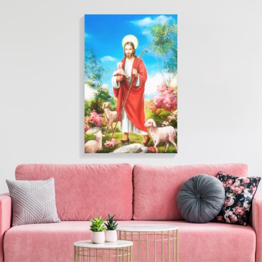 Jesus der Hirte Leinwanddruck (Insitu (Wohnzimmer))