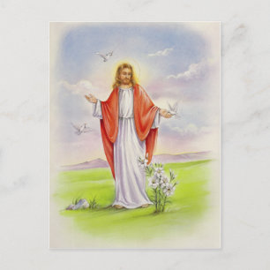 Jesus der Hirte Postkarte