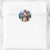 Jesus der Hirte Runder Aufkleber (Tasche)