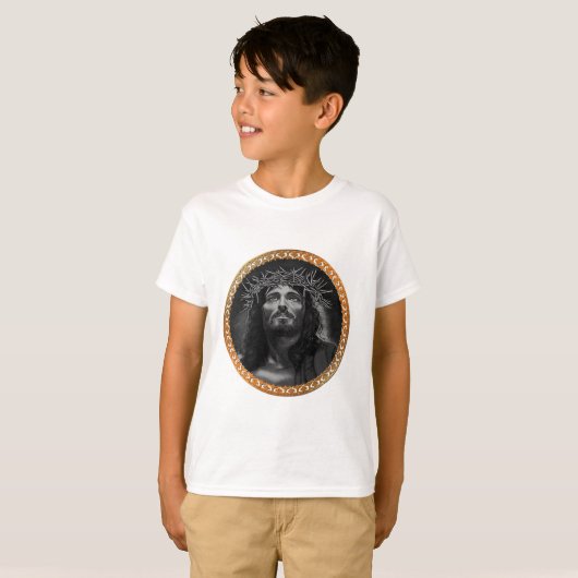 Jesus, der in den Himmeln schaut T-Shirt (Vorne ganz)