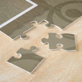 Jesus, der Kind des jungen Mädchens hält Puzzle (Seite)