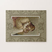 Jesus, der Kind des jungen Mädchens hält Puzzle (Horizontal)