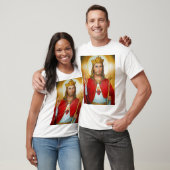 Jesus der König segne heiliges Herz Jesu T-Shirt (Unisex)