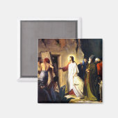 Jesus, der Lazarus aus den Toten erhebt Magnet (Vorderseite/Rückseite)