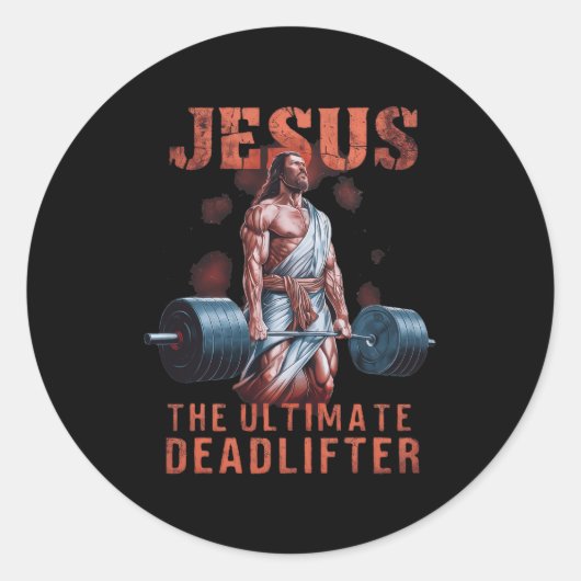 Jesus, der letzte Todesfall Christlich 1 Runder Aufkleber (Vorderseite)