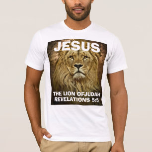 JESUS der LION JUDAH, Christliche T - Shirt