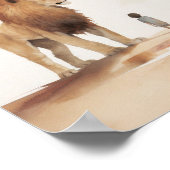 Jesus, der Löwe und das Kind, digitale Printmedien Poster (Ecke)