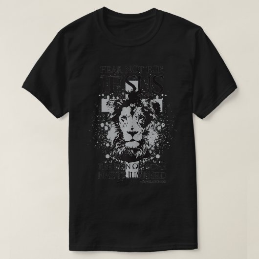 Jesus, der Löwe von Juda, hat den Triumphe der Chr T-Shirt (Design vorne)