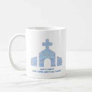 JESUS DER NAME ÜBER ALLE NAMEN Bibelverse Church Kaffeetasse