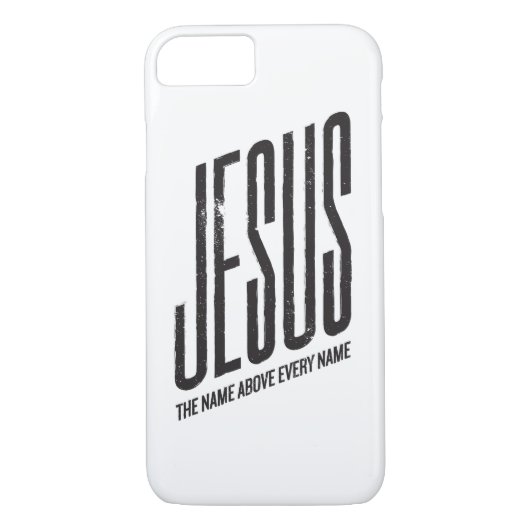 Jesus: Der Name über jedem Namens (weiß) Case-Mate iPhone Hülle (Rückseite)