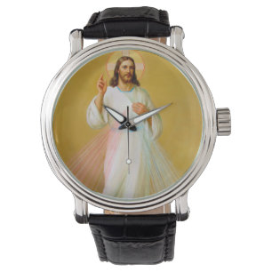Jesus der Segen katholische Kunst Armbanduhr