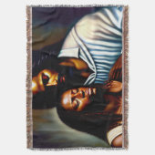 Jesus der tröstlichere Christliche Kehle-Keule Decke (Vorderseite Vertikal)