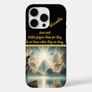 Jesus, der über stille Gewässer hinweg hängt iPhone 16 Pro Hülle