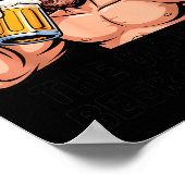 Jesus der ultimative Bier-Chugger _ Lustiger Chris Poster (Ecke)