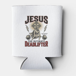 Jesus Der ultimative Deadlifter Vintage Christlich Dosenkühler