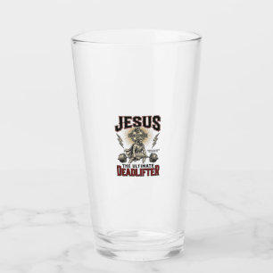 Jesus Der ultimative Deadlifter Vintage Christlich Glas