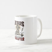 Jesus Der ultimative Deadlifter Vintage Christlich Kaffeetasse (VorderseiteRechts)