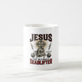 Jesus Der ultimative Deadlifter Vintage Christlich Kaffeetasse (Mittel)