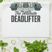 Jesus Der ultimative Deadlifter Vintage Geschirrtuch (Gefaltet)