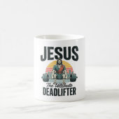 Jesus Der ultimative Deadlifter Vintage Kaffeetasse (Mittel)