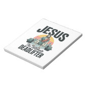 Jesus der ultimative Deadlifter Vintage Notizblock (Rotiert)
