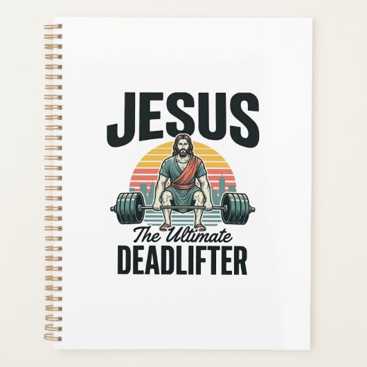 Jesus Der ultimative Deadlifter Vintage Planer (Vorderseite)