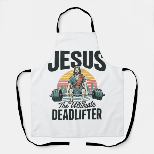 Jesus Der ultimative Deadlifter Vintage Schürze (Vorderseite)