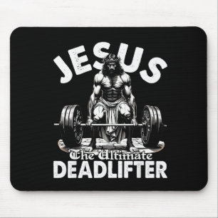 Jesus Der ultimative Kraftsportler Jesus Kraftspor Mousepad