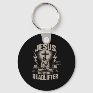 Jesus der ultimative Kraftsportler Lustiger christ Schlüsselanhänger