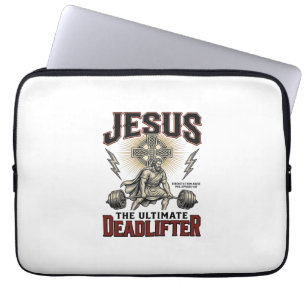 Jesus Der ultimative Kraftsportler Vintage Christl Laptopschutzhülle