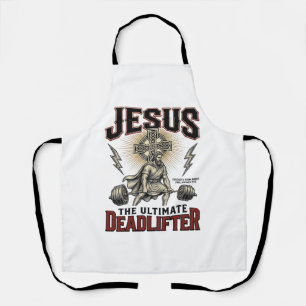Jesus Der ultimative Kraftsportler Vintage Christl Schürze