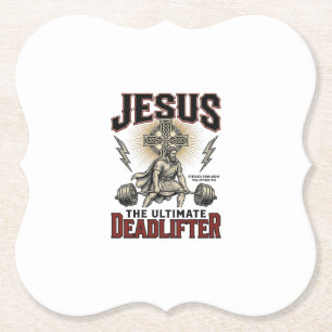 Jesus der ultimative Kraftsportler Vintage Christl Untersetzer