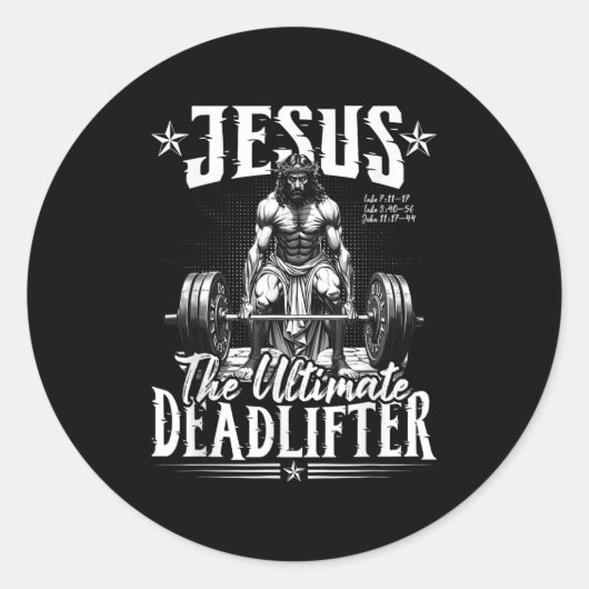 Jesus der ultimative Todesopfer Jesus Tod, der Ch. Runder Aufkleber (Vorderseite)