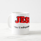 JESUS - der unangefochtene Boss Kaffeetasse (Vorderseite Links)