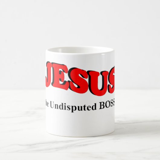 JESUS - der unangefochtene Boss Kaffeetasse (Mittel)