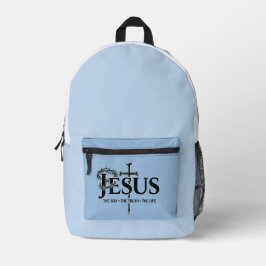 Jesus der Weg, die Wahrheit, das Leben! Bedruckter Rucksack