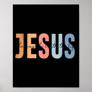 Jesus Der Weg Die Wahrheit Das Leben Bibelvers  Poster