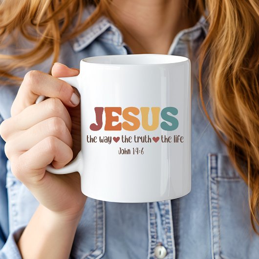 Jesus der Weg, die Wahrheit, das Leben Christliche Kaffeetasse