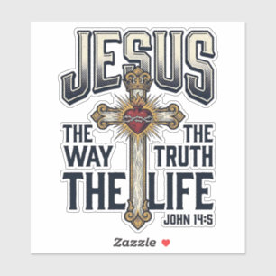 Jesus Der Weg Die Wahrheit Das Leben Christliches Aufkleber