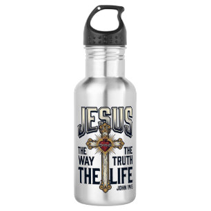 Jesus Der Weg Die Wahrheit Das Leben Christliches  Edelstahlflasche
