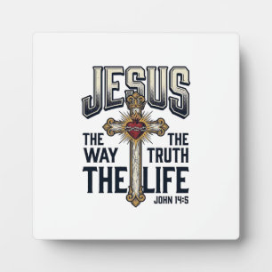 Jesus Der Weg Die Wahrheit Das Leben Christliches Fotoplatte