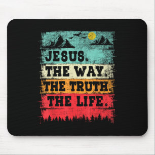 Jesus Der Weg Die Wahrheit Und Das Leben Christlic Mousepad