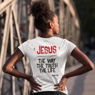 Jesus Der Weg Wahrheit Leben Johannes 14:6 Bibel G Tri-Blend Shirt