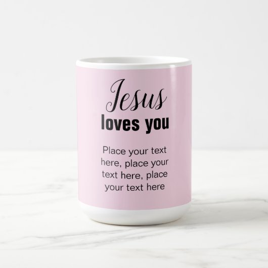 Jesus  dich mit deiner Botschaft, christliche Tass Kaffeetasse (Mittel)