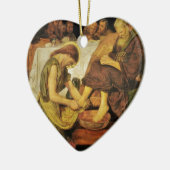 Jesus-Diciple-Füße Keramikornament (Links)